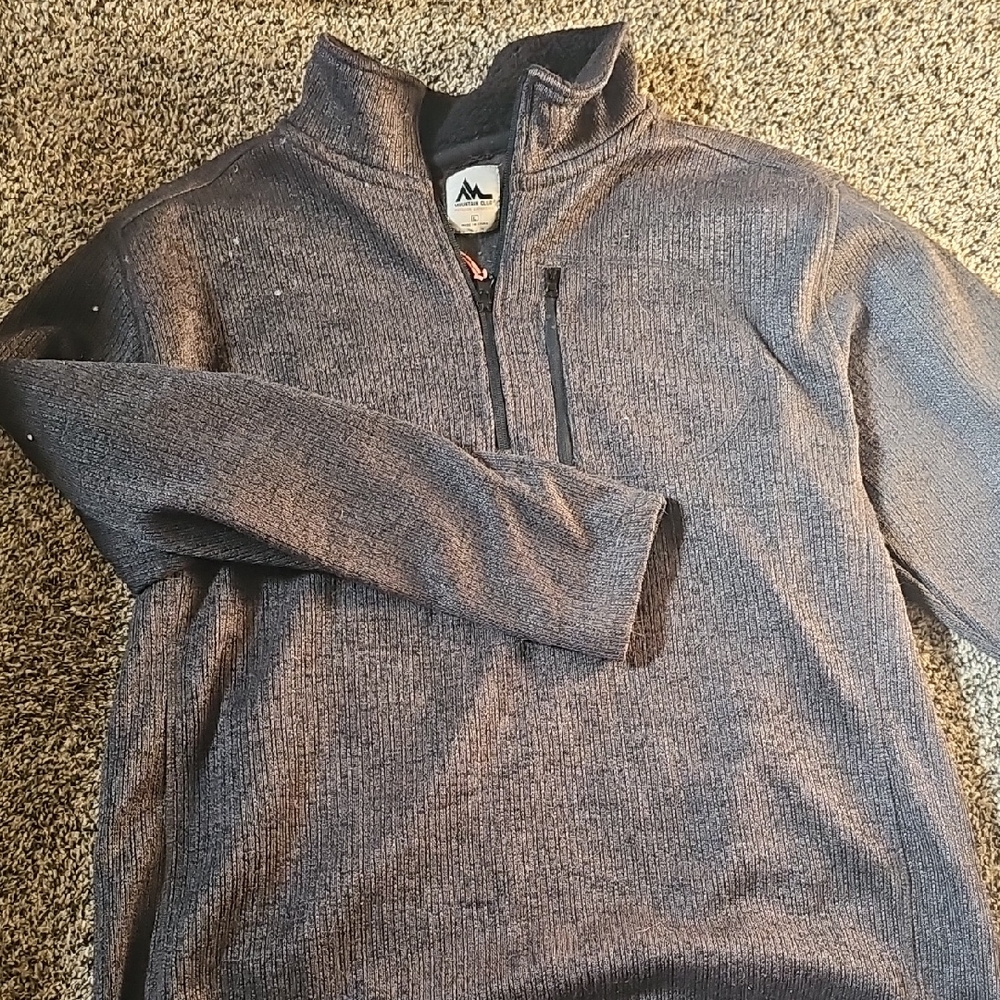 Men's Navy Quarter-Zip Sweater